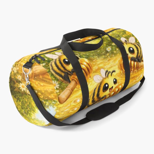 Item preview, Cute Bees With Honey Dippers Sticker designed and sold by jgvisualarts.