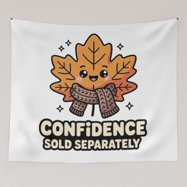 Item preview, Confidence Sold Separately Cute Kawaii Autumn Leaf Graphic designed and sold by NewUSShop.