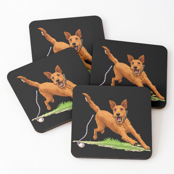 Item preview, Most beautiful Irish Terrier play with a ball  designed and sold by Georain.