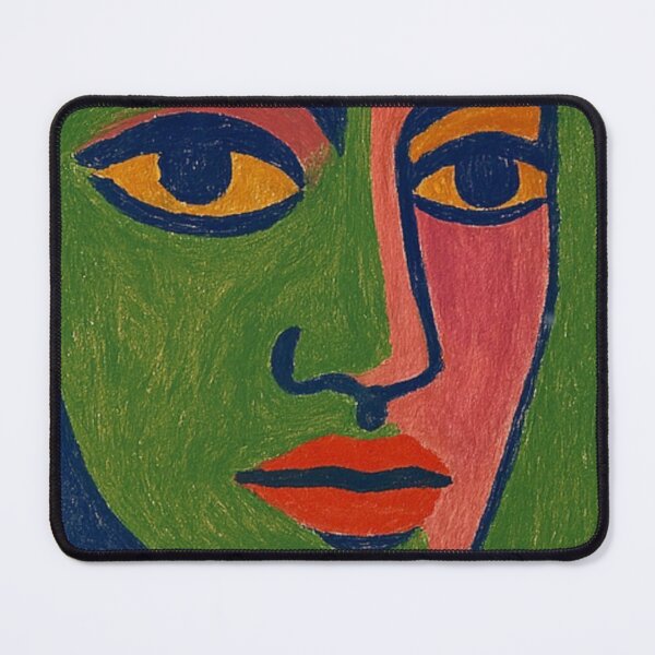 Item preview, Colorful Abstract Modernist Face Portrait designed and sold by laterkatergator.