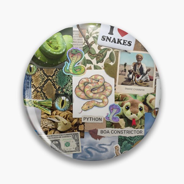 Item preview, Snake Lover Collage Scrapbook Chaos designed and sold by GlueGunEnergy.