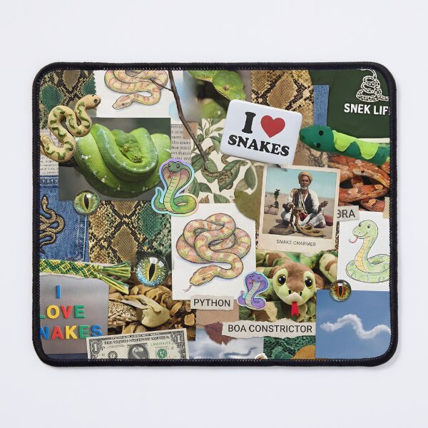 Item preview, Snake Lover Collage Scrapbook Chaos designed and sold by GlueGunEnergy.