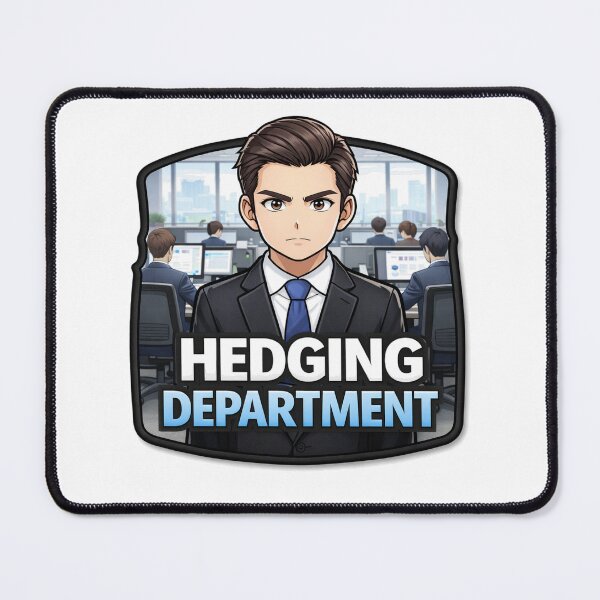 Item preview, Hedging Department Anime Trader| Options Trading Meme | WallStreet Options Humor designed and sold by VolatilityEdge.