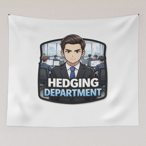 Item preview, Hedging Department Anime Trader| Options Trading Meme | WallStreet Options Humor designed and sold by VolatilityEdge.
