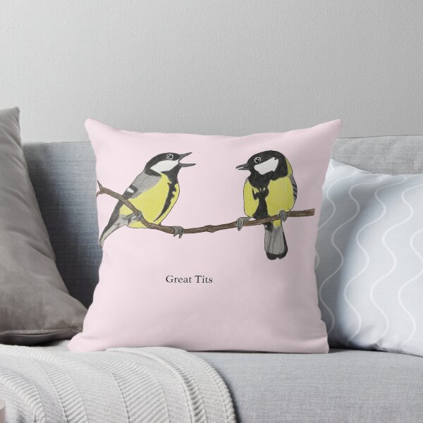 Item preview, A Pair of Great Tits designed and sold by fluidacrylics.