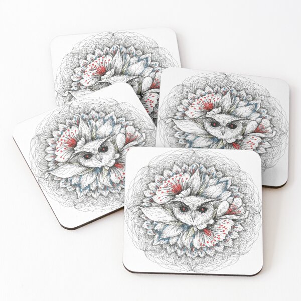 Item preview, Floral Mandala Art owl – Intricate Flower Mandala Design designed and sold by Anime9122.