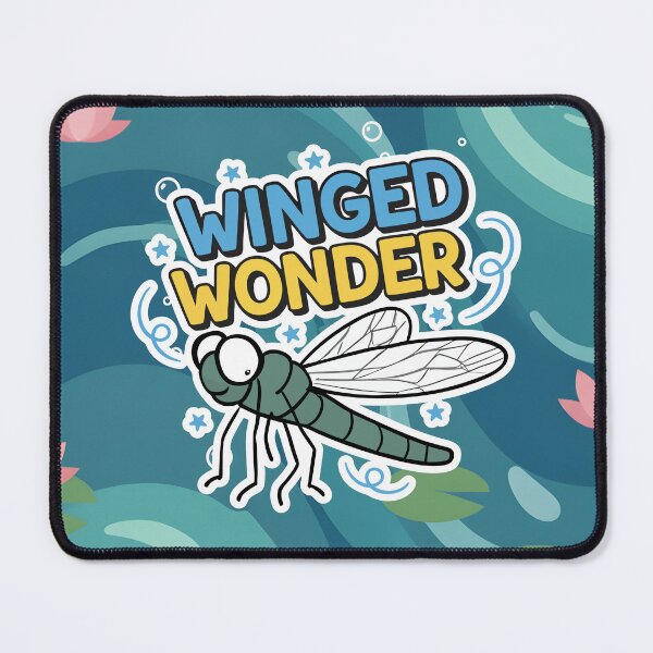 Item preview, Winged Wonder Dragonfly Kawaii Insect Cartoon designed and sold by Taridesign.