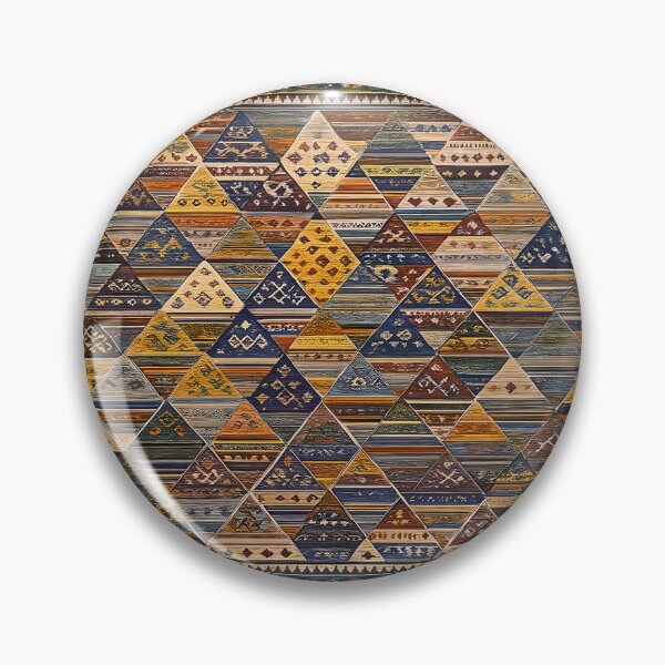 Item preview, Moroccan Berber Kilim Geometric Tribal Pattern Textile Design designed and sold by PinUpPizzazz.