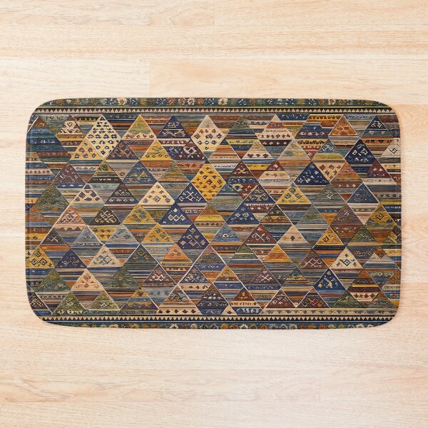 Item preview, Moroccan Berber Kilim Geometric Tribal Pattern Textile Design designed and sold by PinUpPizzazz.