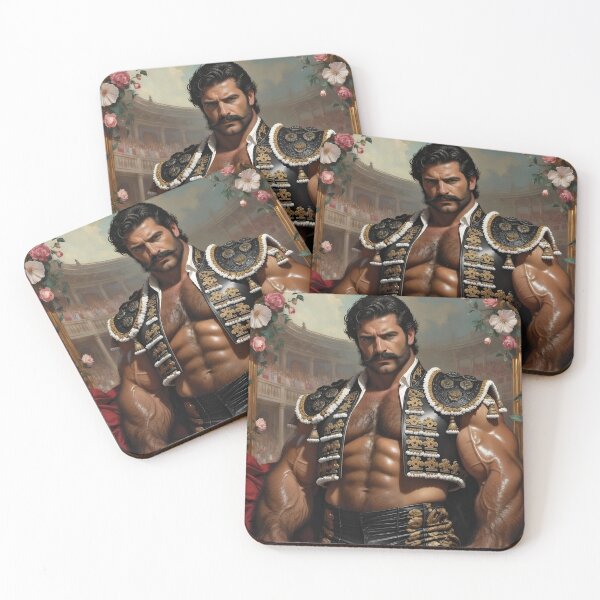 Item preview, Muscular Matador Gay Bear in Arena Portrait designed and sold by ZhivanCrimson.