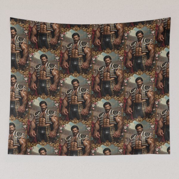 Item preview, Muscular Matador Gay Bear in Arena Portrait designed and sold by ZhivanCrimson.