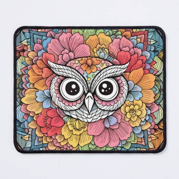 Item preview, Floral Mandala Art owl – Intricate Flower Mandala Design designed and sold by Anime9122.