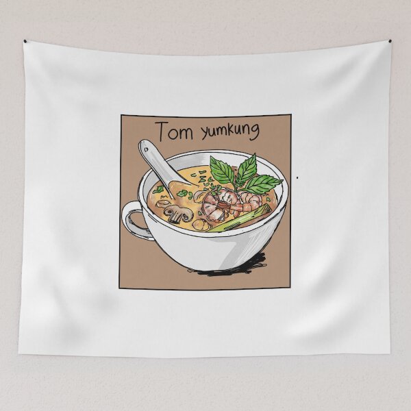 Item preview, Thai tom yum kung soup Illustration designed and sold by ARIN2550.