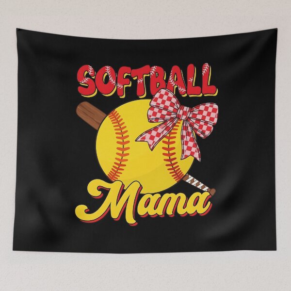 Item preview, Softball Mama Bow designed and sold by KroghDs.