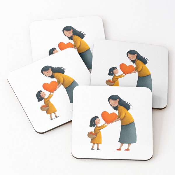 Item preview, Mother Daughter Love Whimsical Watercolor Mother's Day designed and sold by BigStar-Cart.