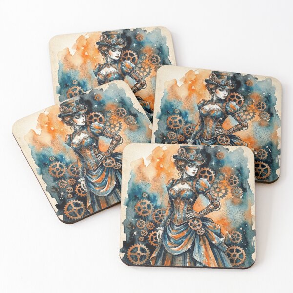 Item preview, Steampunk Woman designed and sold by Christina Brunton Art.