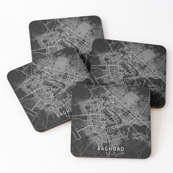 Item preview, Baghdad City Map of Iraq - Dark designed and sold by deMAP.