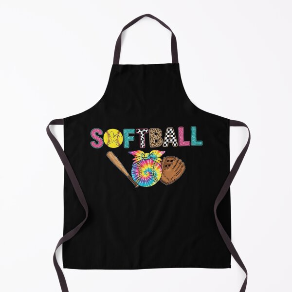 Item preview, Girls Softball Tie Dye Bow designed and sold by KroghDs.