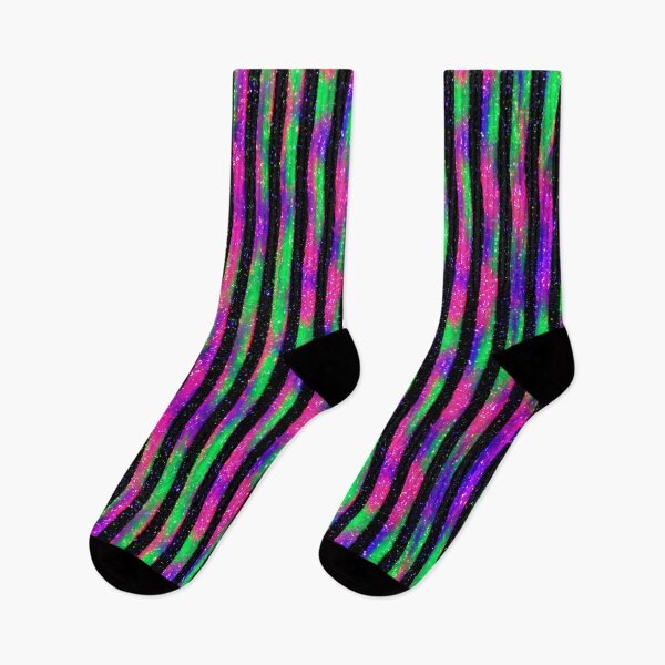 Item preview, Blacklight Cosmic Neon Stripes designed and sold by bubblegoth.