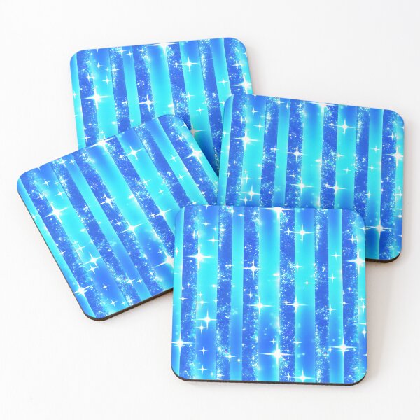Item preview, Blue Stardust Vertical Stripe Pattern designed and sold by bubblegoth.