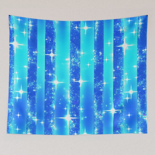 Item preview, Blue Stardust Vertical Stripe Pattern designed and sold by bubblegoth.