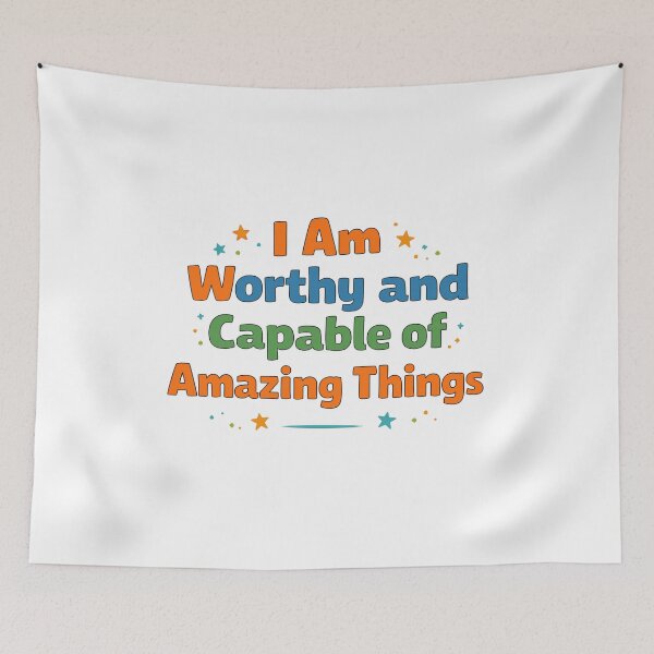 Item preview, Worthy and Capable designed and sold by Matinez Pink.