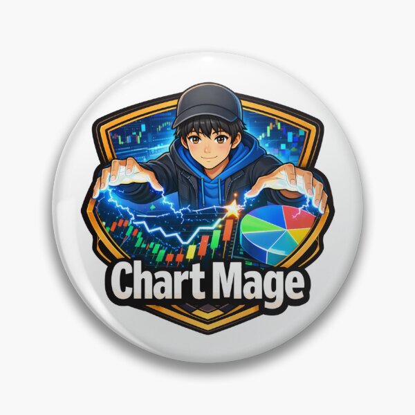 Item preview, Chart Mage – Technical Analysis Wizard Trader Anime designed and sold by VolatilityEdge.