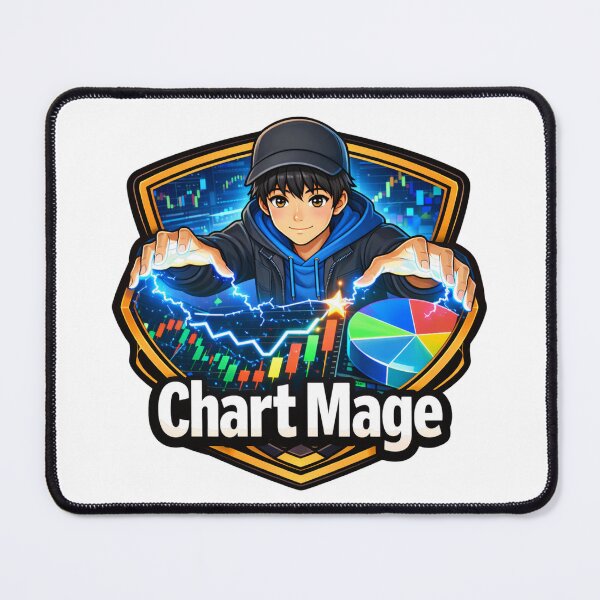 Item preview, Chart Mage – Technical Analysis Wizard Trader Anime designed and sold by VolatilityEdge.