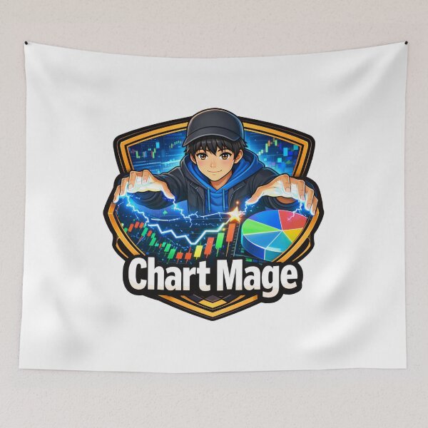 Item preview, Chart Mage – Technical Analysis Wizard Trader Anime designed and sold by VolatilityEdge.