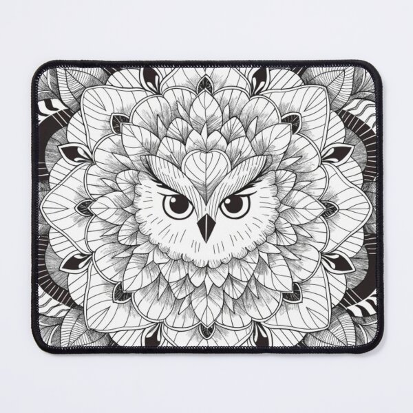 Item preview, Floral Mandala Art owl – Intricate Flower Mandala Design designed and sold by Anime9122.
