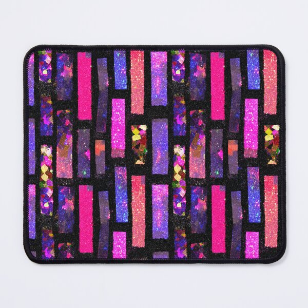 Item preview, Pink Purple Stained Glass Grid designed and sold by bubblegoth.