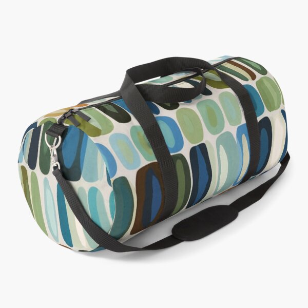 Item preview, Mid Century Organic Pebble Pattern in Blue and Sage designed and sold by trajeado14.