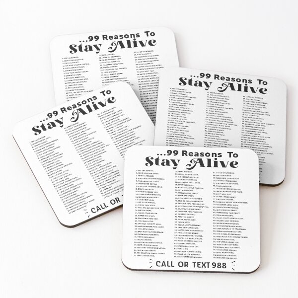 Item preview, List of 99 Reasons to Stay Alive - Mental Health Awareness designed and sold by LisaMCasares.