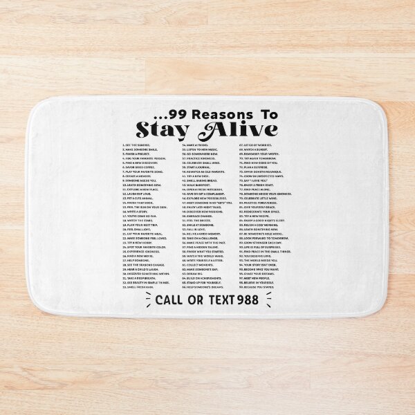 Item preview, List of 99 Reasons to Stay Alive - Mental Health Awareness designed and sold by LisaMCasares.