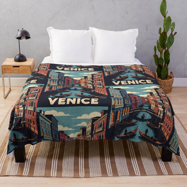 Item preview, Vintage Venice Italy Gondola Canal Travel Art designed and sold by Atlas Poster Co..