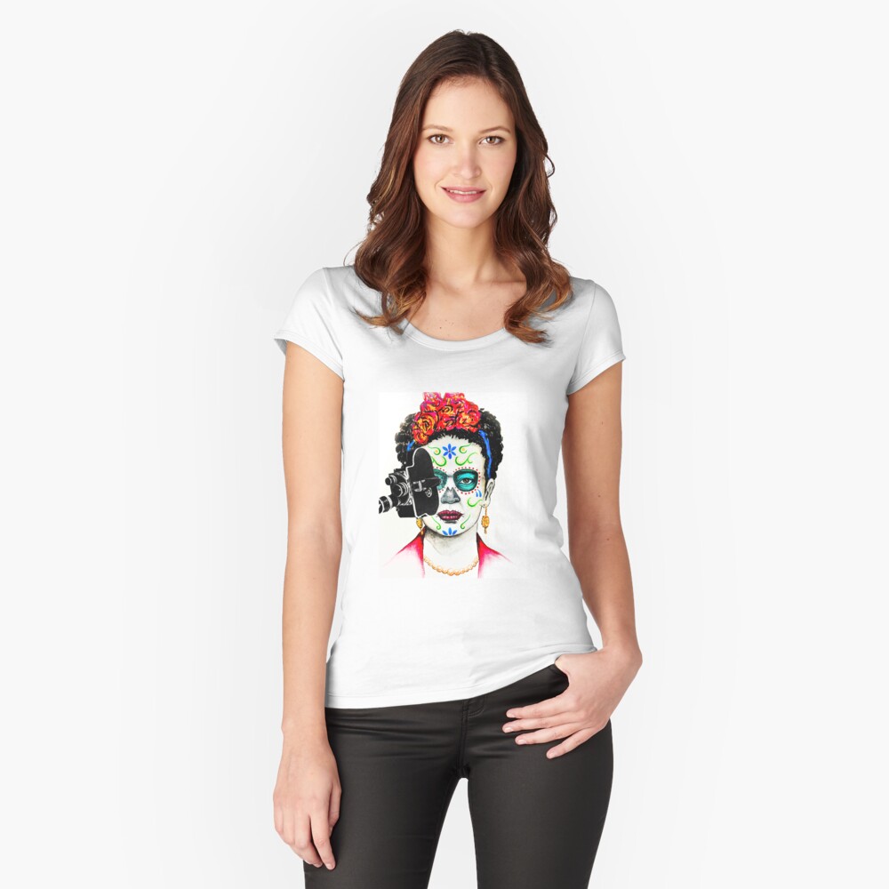 Item preview, Fitted Scoop T-Shirt designed and sold by cinepobre.