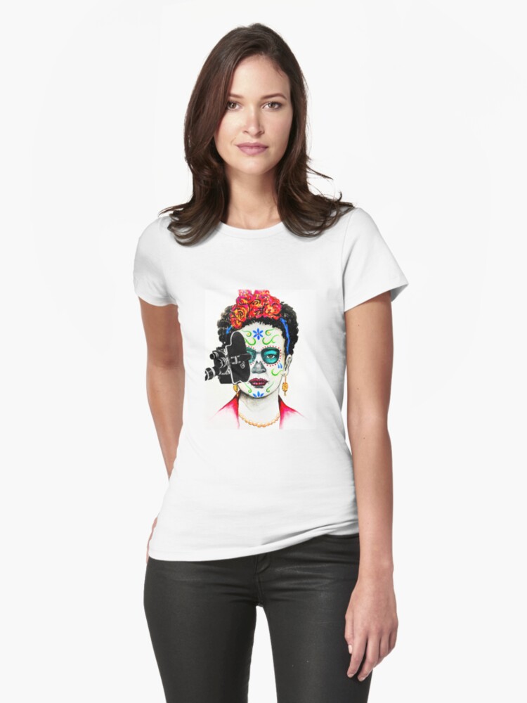 Thumbnail 1 of 3, Fitted T-Shirt, Official Cine Pobre Film Festival Swag designed and sold by cinepobre.