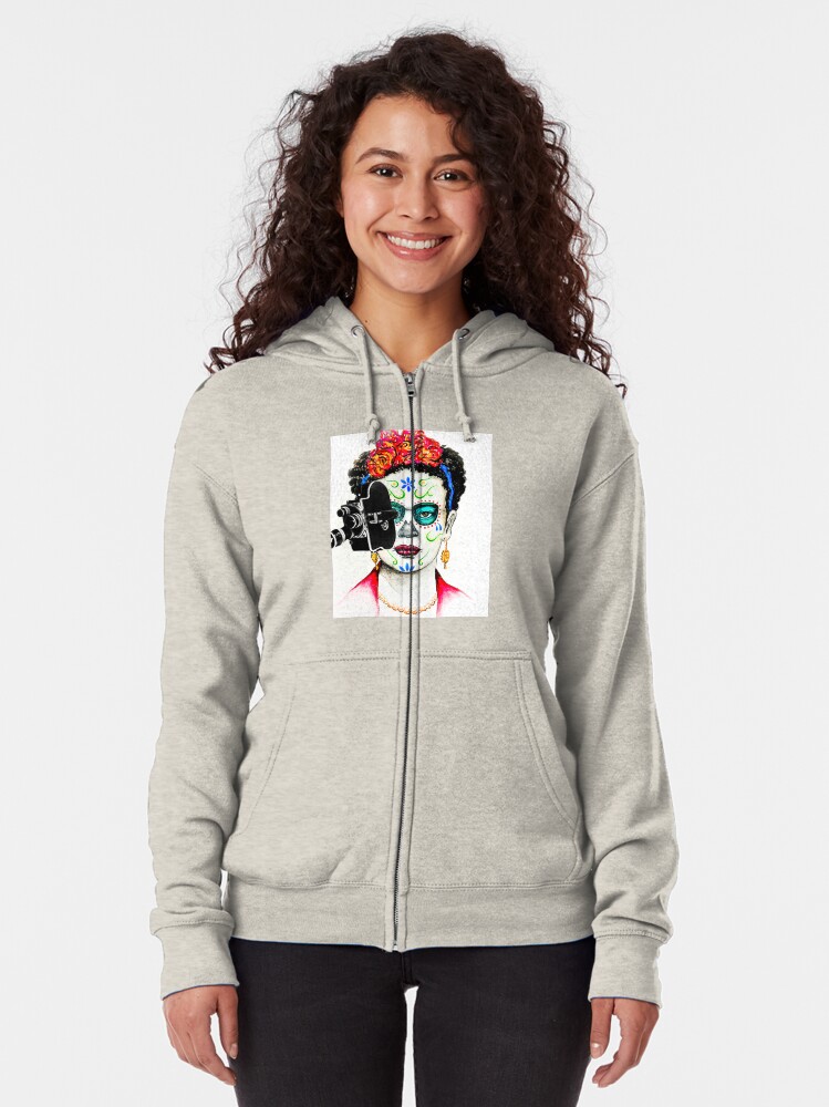 Thumbnail 2 of 5, Zipped Hoodie, Official Cine Pobre Film Festival Swag designed and sold by cinepobre.