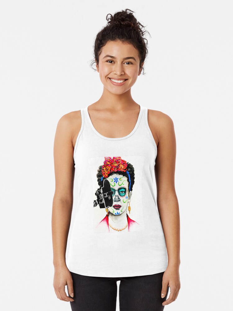 Thumbnail 1 of 3, Racerback Tank Top, Official Cine Pobre Film Festival Swag designed and sold by cinepobre.