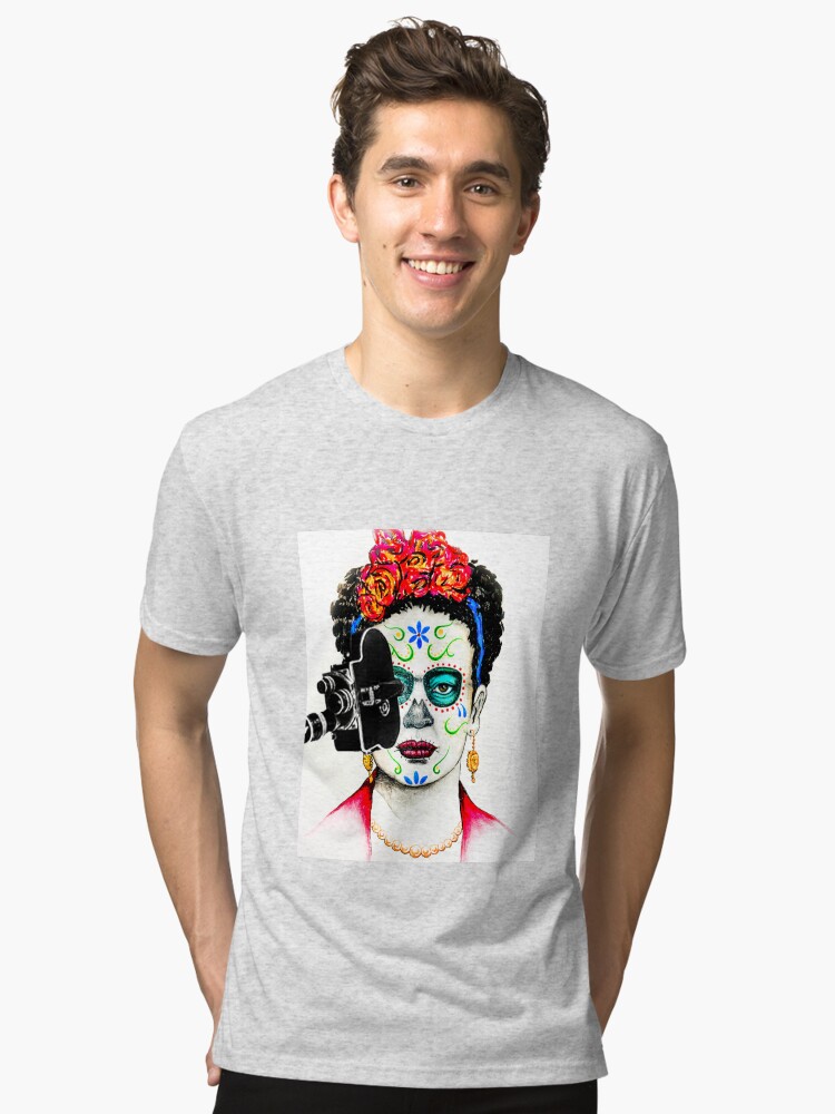 Thumbnail 1 of 7, Tri-blend T-Shirt, Official Cine Pobre Film Festival Swag designed and sold by cinepobre.