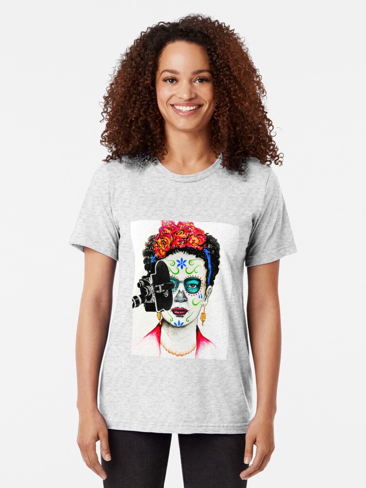 Thumbnail 2 of 7, Tri-blend T-Shirt, Official Cine Pobre Film Festival Swag designed and sold by cinepobre.