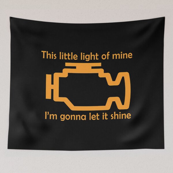 Item preview, Check Engine Let It Shine designed and sold by MonserraParker.