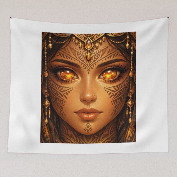 Item preview, Sun Oracle Ritual Mask - Tribal Gold Art designed and sold by AD-NOVA!!!.
