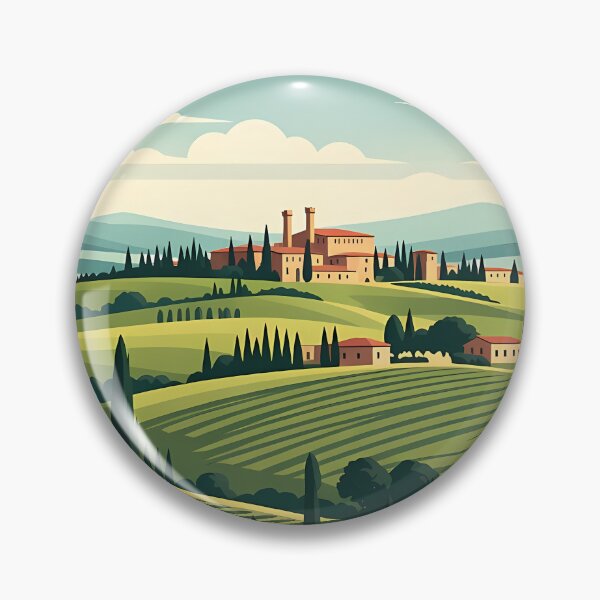 Item preview, Vintage Tuscany Italy Landscape Travel Art designed and sold by Atlas Poster Co..