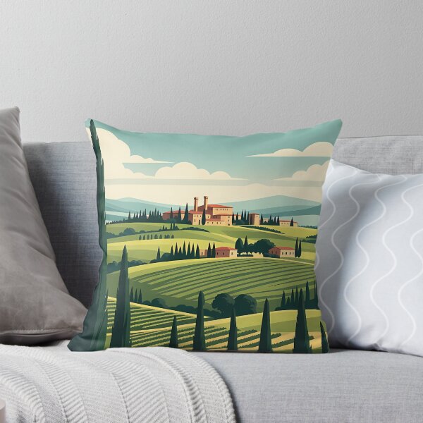 Item preview, Vintage Tuscany Italy Landscape Travel Art designed and sold by Atlas Poster Co..
