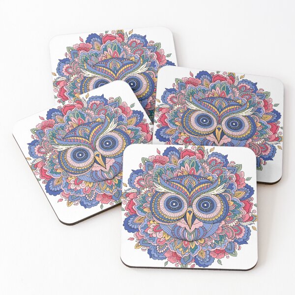 Item preview, Floral Mandala Art owl – Intricate Flower Mandala Design designed and sold by Anime9122.