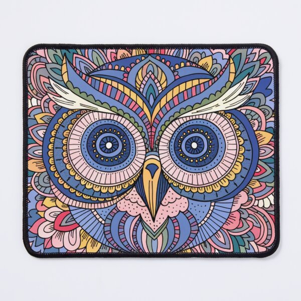 Item preview, Floral Mandala Art owl – Intricate Flower Mandala Design designed and sold by Anime9122.