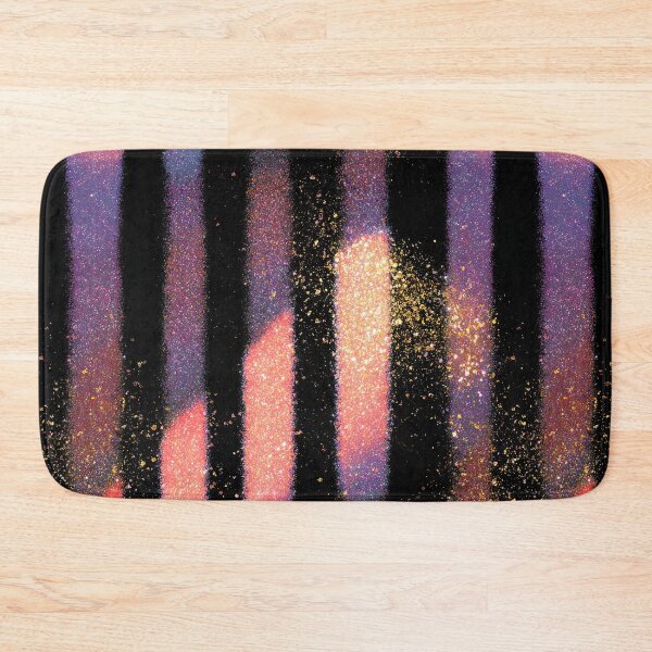 Item preview, Black Gold Pink Glitter Stripes designed and sold by bubblegoth.