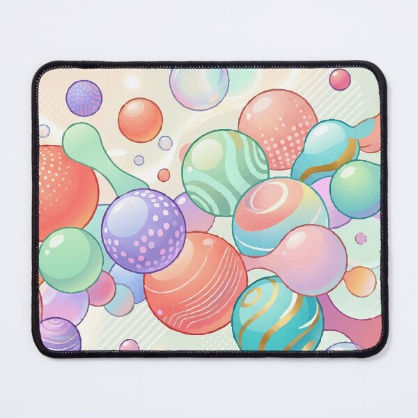 Item preview, Pastel Retro Bubble Universe – Y2K Aesthetic Abstract Floating Spheres designed and sold by Far Out Goods.
