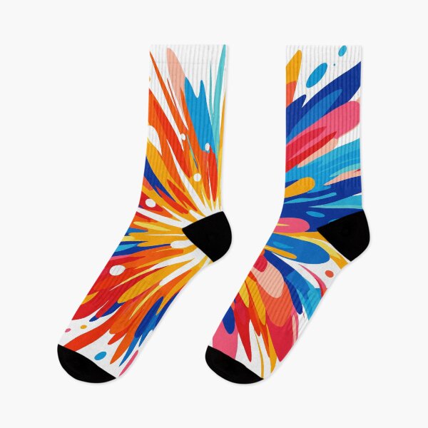 Item preview, Dopamine Color Burst – Vibrant Abstract Neon Paint Splash on Black designed and sold by Far Out Goods.